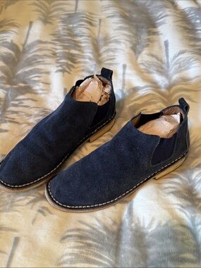 STEVEN BY STEVE MADDEN “Dylyn” Blue Suede Ankle Boots